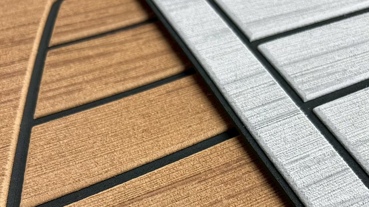 Recreational boat with softer EVA foam decking