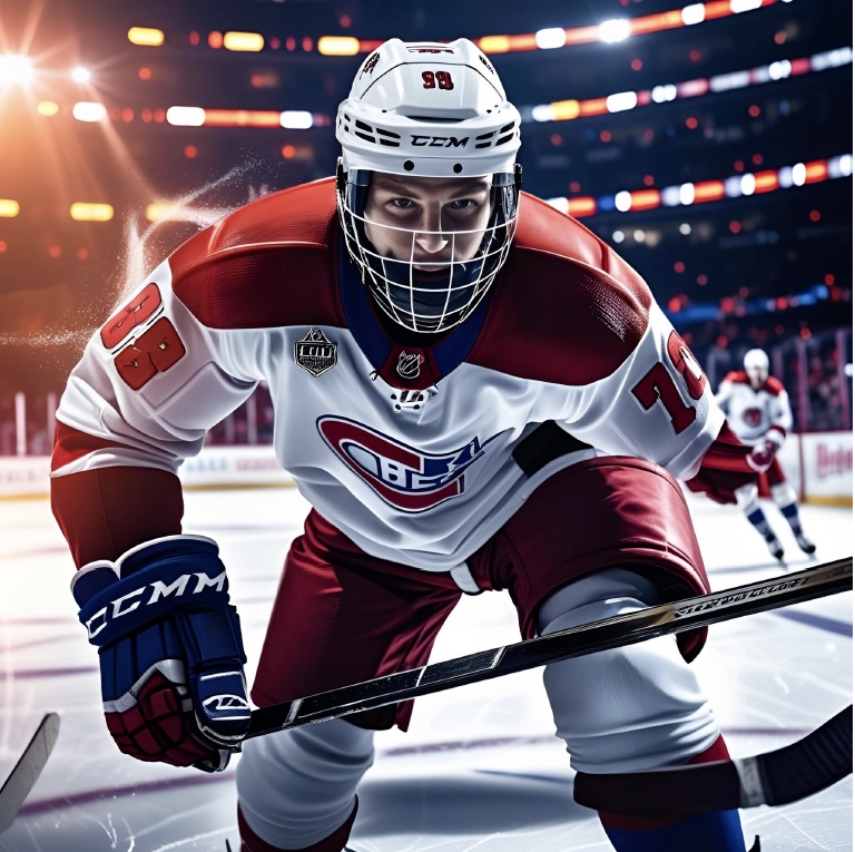 Foam for Helmets and Sports Protective Gears Hockey player wearing foam-padded protective gear